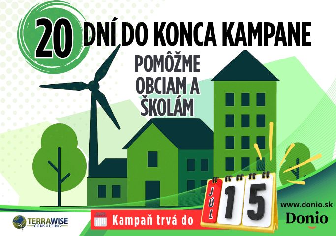 20 dní do konca kampane: Pomôžme obciam a školám šetriť energiu