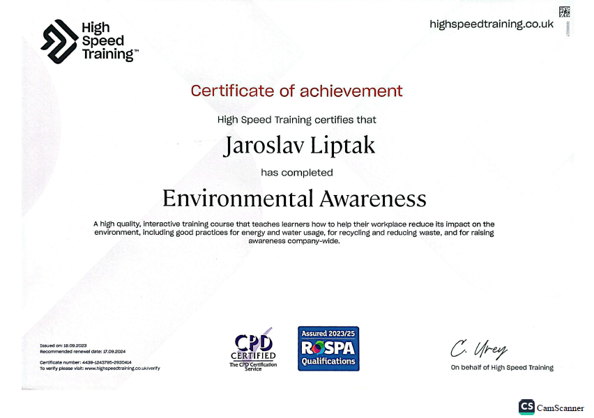 Environmental Awareness (High Speed Training)